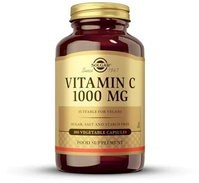 Solgar Vitamina C, Sabor Naranja, Embalaje Estándar, 100 Unidades (Paquete de 1)
