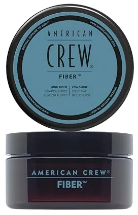 American Crew - Fiber, Cera para el Pelo Hombre, Fijación Fuerte y Flexible, Moldea y Aumenta el Brillo, para Pelo Corto, Estiliza y Peina el Cabello - 85 g