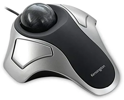 Kensington 64327EU - Trackball Óptico Orbit, Ambidiestro, Conexión USB, Bola de 40 mm, Control Preciso del Cursor, Software TrackballWorks Personalizable, Compatible con Windows y Mac, Color Plata