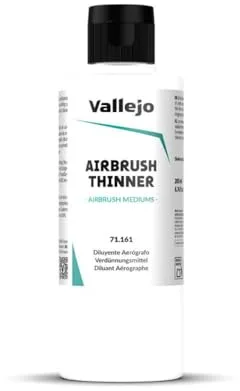 Vallejo Airbrush Thinner 200 Ml. Diluyente de Aerógrafo para Pinturas Acrílicas. Diluye el Color sin Perder Cualidades