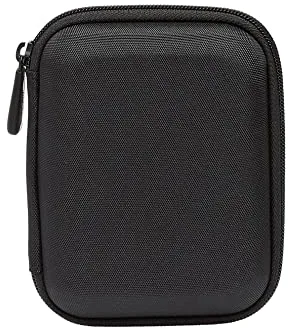 Amazon Basics Funda para disco duro externo, color negro, 13.2 x 10.5 x 3.8 cm