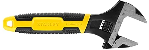 STANLEY 0-90-947 - Llave ajustable MAXSTEEL, 25 x 150 mm, acabado protector de fosfato y mango ergonómico bimaterial