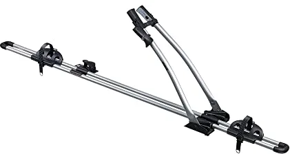 Thule FreeRide, Portabicicletas vertical, funcional y fácil de usar, que satisface las necesidades básicas, plata (TH532002)
