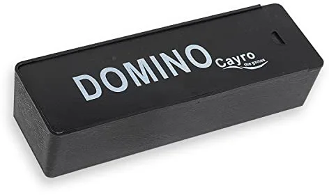 Cayro - Dominó - + 6 Años - Modelo Básico - Juegos de Mesa para Niños y Adultos - con Caja de Plástico Negra para Guardar Las Piezas - 2 a 4 Jugadores