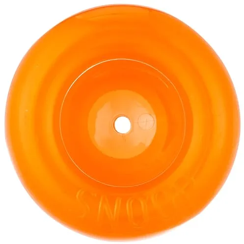 Planet Dog Orbee-Tuff Snoop - Dispensador de recompensas con Forma de Bola - Rompecabezas Interactivo para Perros - Naranja - Grande