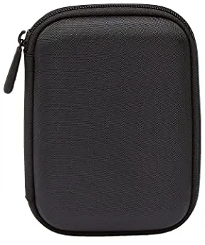 Amazon Basics Funda de Disco Duro, 15.1 x 10.8 x 4.2 cm, Color Negro y Naranja