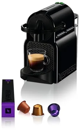 Nespresso De'Longhi Inissia EN80.B - Cafetera monodosis de cápsulas Nespresso, 19 bares, apagado automático, color negro