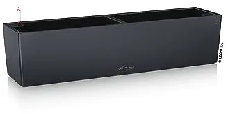 Lechuza 15683 - Kit completo maceta balconera, Gris pizarra, 79 x 19 x 19