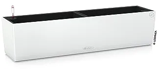 Lechuza 15680 - Kit completo maceta balconera, Blanco, 79 x 19 x 19