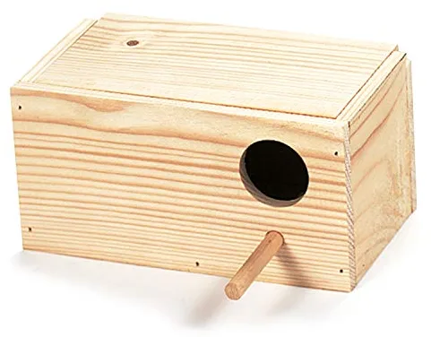 Nido de Madera para periquitos y agapornis