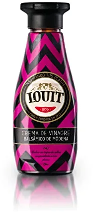 Louit - Crema de Vinagre Balsámico de Módena, Apto para Todo Tipo de Platos - Botella de 275 ml