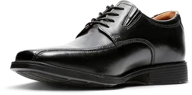Clarks Tilden Walk, Zapatos para Hombre, Negro Black Leather 107, 42 EU