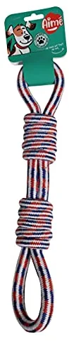 Aimé | Juguetes para Perros | Mordedor Perro con Cuerda | Doble Nudo 35 cm | Fácil de Guardar y Transportar | Perros de Todas las Edades y Tamaños | Momentos de Juego y Diversión | Perros Accesorios