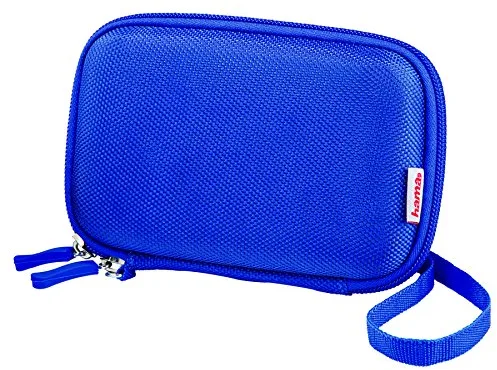 HAMA | Funda Protectora para Disco Duro (Funda para Disco Duro Externo de hasta 2,5", Resistente al Agua, con Compartimentos Internos) Color Azul