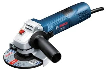 Bosch Professional amoladora angular GWS 7-125 (Ø de disco 125 mm, potencia 720 W, incl. empuñadura auxiliar, brida, cubierta protectora, tuerca de apriete, llave de dos agujeros)
