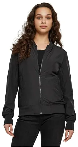 Urban Classics Cazadora Ligera Mujer Bomber Mujer Chaqueta entre-tiempo Negro XL 100% poliéster