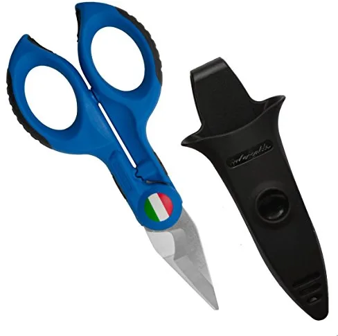 Intercable CE2016-1 Tijeras para pelar y cortar cables con Safetybox Edición limitada, azul