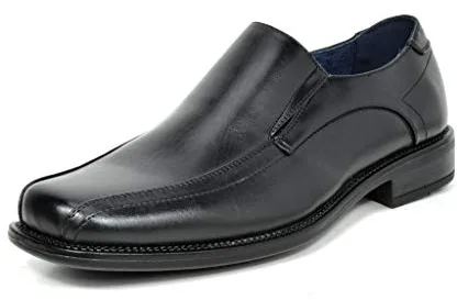 Bruno Marc Mocasín de Hombre Zapatos sin Cordones Comodos Zapatos para Hombre Cierre con Elásticos,Size 43,Negro,CAMBRIDGE-05