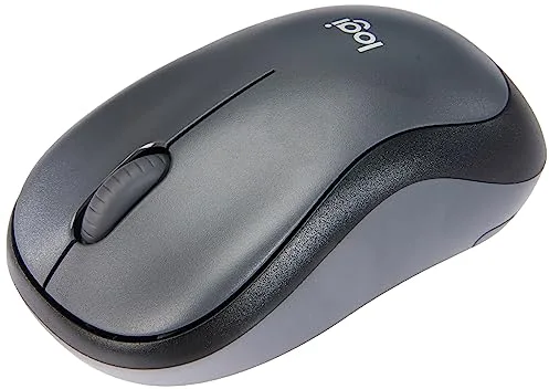 Logitech M220 Silent Ratón Inalámbrico, 2.4 GHz, Receptor USB, Seguimiento Óptico con Resolución de 1000 dpi, Batería de 18 Meses, Ambidiestro, Compatible con PC, Mac, Portátil - Negro