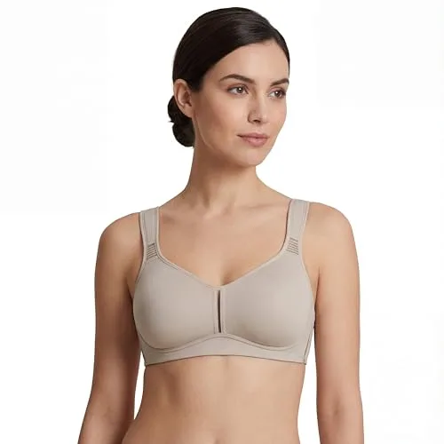 Selene, Sujetador Reductor para Mujer con Banda Anatómica, Sin Aros ni Relleno, con Tirantes Anchos de Confort, Colección Elvira, Color Tierra, Talla 105D