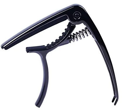 Rayzm Cejilla/Capo de Guitarra con Extractor de Pasadores de Puente, Aleación de Zinc, Cejilla para Guitarras Acusticas/Electricas - Pinza de una Mano, Robusta para un Agarre Constante