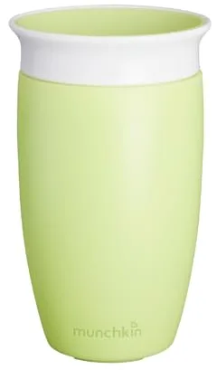 Munchkin Taza Antigoteo Miracle 360, Taza para Bebés y Niños Pequeños, Libre de BPA, Sin Derrames, A Prueba de Fugas, Optimo para el Destete, 12+ Meses, 10oz/296ml, Verde