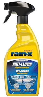 Rain-X Líquido Limpiaparabrisas Coche con Tratamiento Antilluvia Parabrisas Coche, Retrovisor, Mampara Ducha, Espejos, Cristales Baño, 500ml