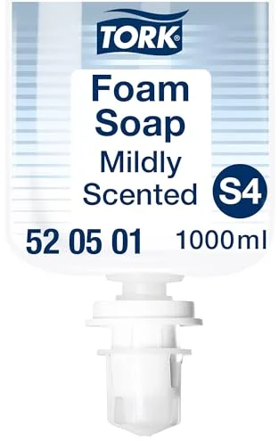 Tork 520501 Jabón en espuma suave / Jabón compatible con el sistema S4 / 1 litro / Aroma fresco / sensible