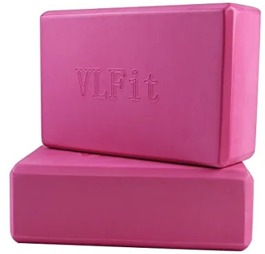 VLFit Juego de 2 Espuma EVA Bloques de Yoga (ROSADO)