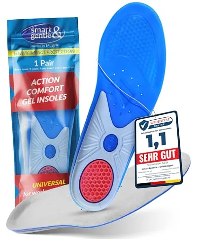 Plantillas gel para calzado deportivo y de trabajo - Transpirables, cómodas y se adaptan perfectamente, plantillas fascitis plantar y otras molestias