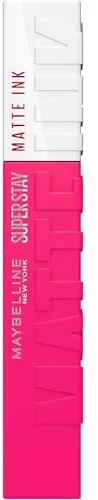 Maybelline New York, SuperStay Matte Ink, Pintalabios Mate de Larga Duración, Tono 30 - Romantic, Fucsia