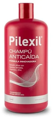 PILEXIL ANTICAIDA - Champú Anticaída 900 ml, Tratamiento de Uso Frecuente, Frena la Pérdida del Cabello, Normaliza su Ciclo, Gran Eficacia, para Hombres y Mujeres