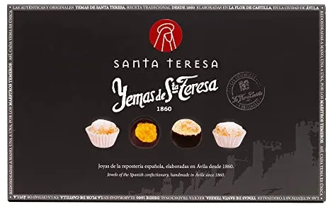 Santa Teresa - Caja Gourmet de Yemas de Diferentes Sabores (Tradicionales, Chocoyemas, Al Ron Y Anís Del Mono) Elaboradas Artesanalmente Sin Aditivos Y Sin Conservantes - 24 unds