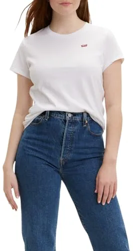 Levi's Perfect Tee, T-Shirt para Mujer, Blanco, M