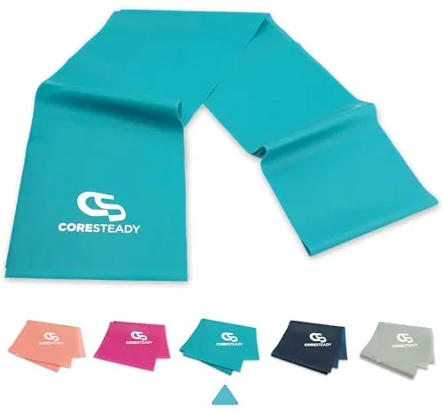 Coresteady Gomas elásticas de musculación para Hombres y Mujeres - Banda elástica - Tonifica y desarrolla Fuerza, flexibilidad y Masa Muscular - Incluye guía de Ejercicios
