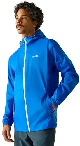 Regatta Chubasquero impermeable con capucha ligera y transpirable Jackets Waterproof Shell, Hombre, Oxford Blue, XL