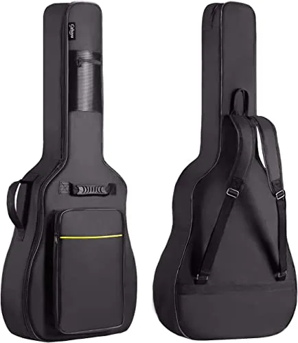 CAHAYA Funda de Guitarra Universal Acolchada Suave Versión Actualizada de 8mm con 2 Bolsillos para Guitarra Acústica y Clásica con Tamaño Más Grandes para Guitarra de 39/40/41 Pulgadas Modelo CY0152