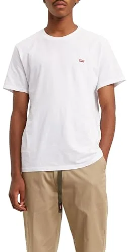 Levi's Ss Original Housemark Tee Camiseta, Blanco, L para Hombre