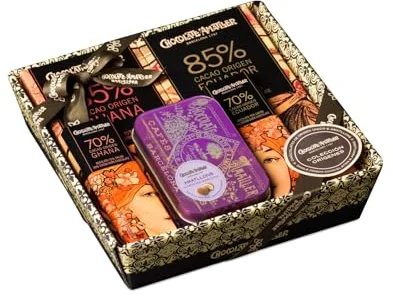 Chocolate Amatller Regalo Original (Caja Regalo de Chocolates Orígenes 211gr) Variados