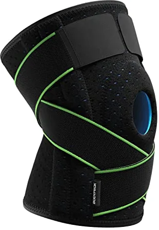 Bodyprox Rodillera con estabilizadores laterales y almohadillas de gel, Ortesis de Rodilla (Regular)