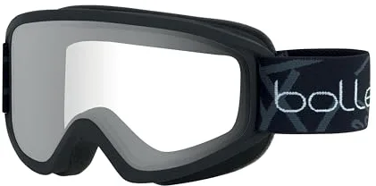 bollé -FREEZE gafas de esquí negras opacas, rojo claro, gafas protectoras para la nieve, Adulto Unisex, M