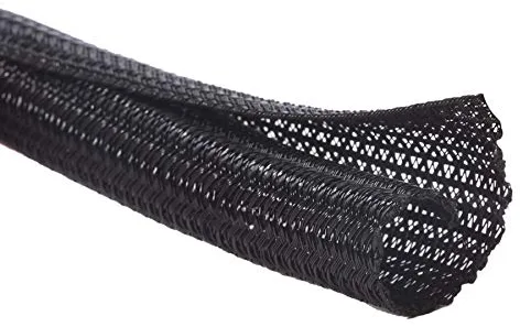 Alex Tech 13mm-3.1m Manguito de Cable Auto-Cierre Recoge Cables Cubre Cables Organizador Cables Funda Cables para Computadora PC Automotriz - Negro