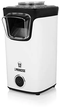 Princess 292986 Palomitero Máquina de Hacer Palomitas, 1100 W, Negro, Blanco