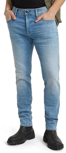 G-STAR 3301 Slim Jeans Vaqueros, Azul (Lt Indigo Aged 51001-8968-8436), 32W / 32L Hombre