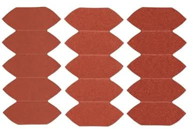 STANLEY Lijas para lijadoras mouse, Punta de Detalles, Grano Surtido (5x G120, 5x G180, 5x G240), Compatible con BLACK+DECKER, Autoadherentes, STA32477-XJ