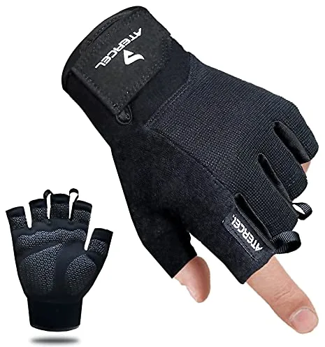Guantes de entrenamiento Atercel, los mejores guantes de ejercicio para levantamiento de pesas, ciclismo, gimnasio, entrenamiento, transpirables y ajustados