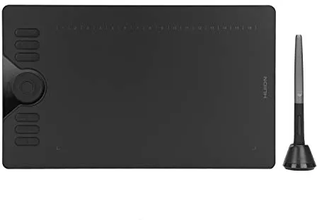 HUION HS610 Tableta Gráfica 10 x 6,25 Pulgada, Tableta Grafica Dibujo Digital sin Batería de 8192 Niveles, Tableta Digitalizadora para Pintura, Diseño y Oficina, para PC/Mac OS/Android/Linux