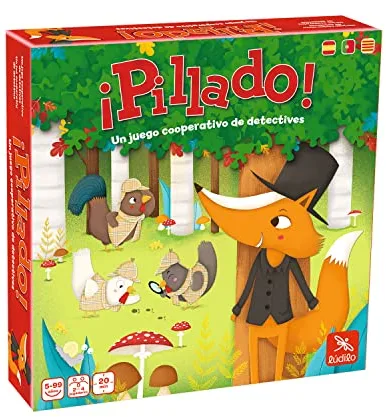 Ludilo - Pillado | Juegos De Mesa Niños 5 Años O Más | Juegos Educativos Niños 5 Años con Tablero | Juego De Mesa Cooperativo De 2 A 4 Jugadores