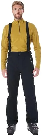 Killtec Erielle - Pantalones de esquí y Snowboard para Mujer con Peto extraíble, protección en los Bordes y paranieves, Color Azul Marino, otoño/Invierno, Mujer, Color Negro, tamaño 54