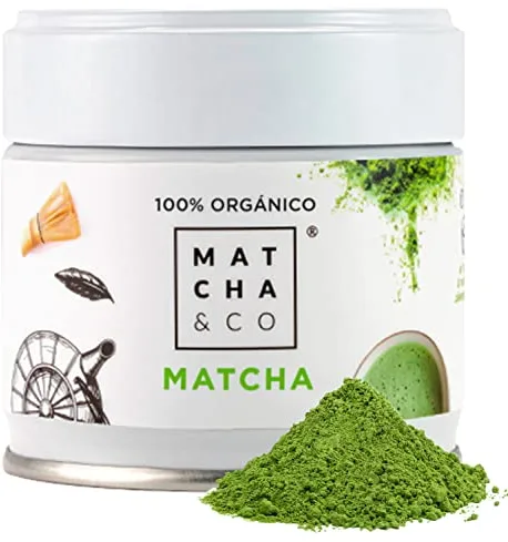 Matcha & CO Té Matcha Original Grado Ceremonial – 100% Ecológico y Natural – Polvo Orgánico de Japón – 30 g – Matcha & CO